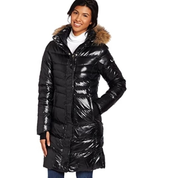 Lole Katie L Edition Long Coat Real Fur Parka - Picture 1 of 16